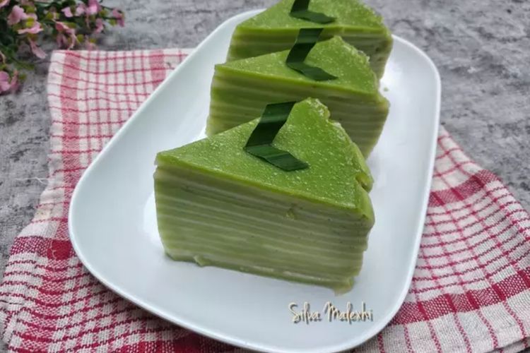 Begini Loh Cara Membuat Kue Lapis Hula-hula Pandan