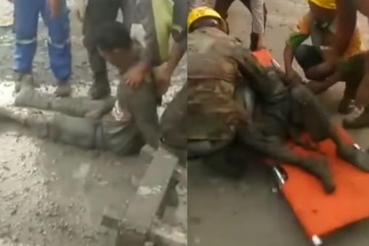 Tali Crane Tiba-tiba Putus, Pekerja Proyek di Pelabuhan Merak Banten Tertimpa Semen Cor