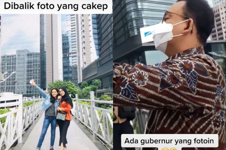 Wanita Ini Minta Anies Baswedan Jadi Tukang Foto di JPO Sudirman, Hasilnya Bikin Takjub