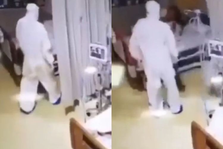 Viral Video Pasien Histeris Melihat Staf Kesehatan yang Pakai Hazmat, Malah Dikira Pocong