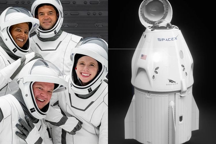 Sejarah Baru Dibuat oleh SpaceX, Lakukan Penerbangan Antariksa dengan Warga Sipil