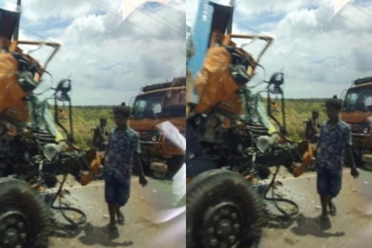 Tragis! Mobil Tangki Tabrak Truk Tronton, Satu Sopir Tewas di Tempat