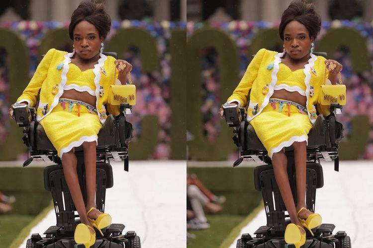 Aaron Philip Catat Sejarah, Menjadi Model Transgender Difabel Pertama di NYFW 2021!