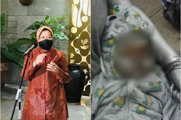 Mensos Risma Bawa Ibu dan Bayi 'Manusia Silver' ke Balai, Janji Gelar Razia