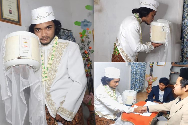 Viral Pria Nikahi Rice Cooker, Baru 4 Hari Berumah  Tangga, Hubungannya Kandas
