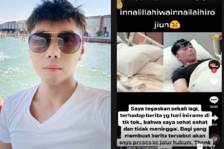 Roy Kiyoshi Ngamuk karena Diisukan Meninggal Dunia di Tiktok
