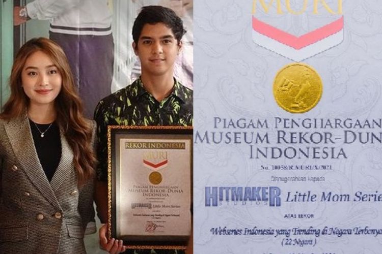 Natasha Wilona dan Al Ghazali Bangga 'Little Mom' Raih Piagam MURI, Ditonton 22 Negara
