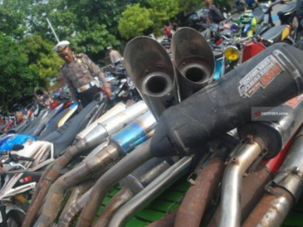 Knalpot Brong di Motor Masih Jadi Pelanggaran Fokus Polri di Operasi Keselamatan