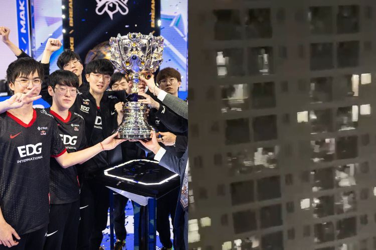 Komunitas LoL di China Turun ke Jalan untuk Selebrasi Kemenangan EDG di Worlds 2021