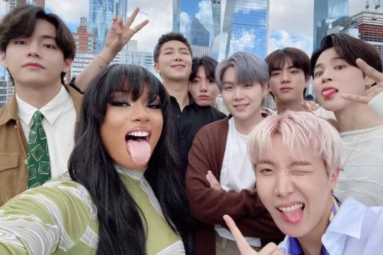 BTS Kolaborasi dengan Megan Thee Stallion Lewat 