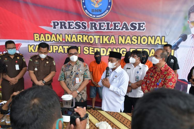 Musnahkan Sabu-sabu 300 gram, BNNK Sergai Telah Menyelamatkan 3000 jiwa