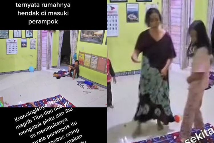 Jagoan! Ibu ini Berhasil Halau Perampok & Rebut Parang  dari Tangannya Saat Hendak Mencuri