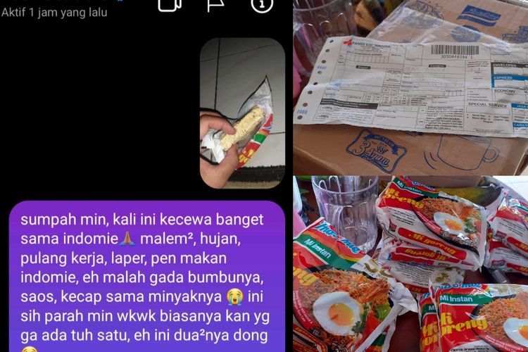 Iseng Kirim Keluhan soal Mie Instan Tak Dilengkapi  Bumbu, Pria Ini Malah Dapat Kejutan