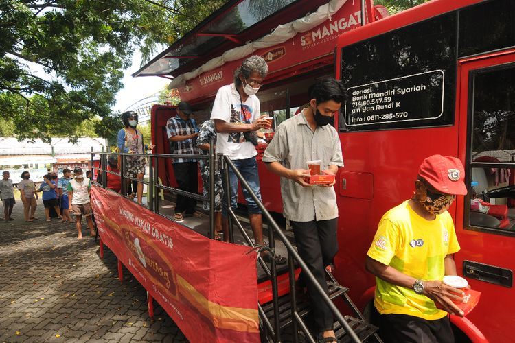 Bus Warung Makan Gratis di Klaten, Berikut Foto-fotonya