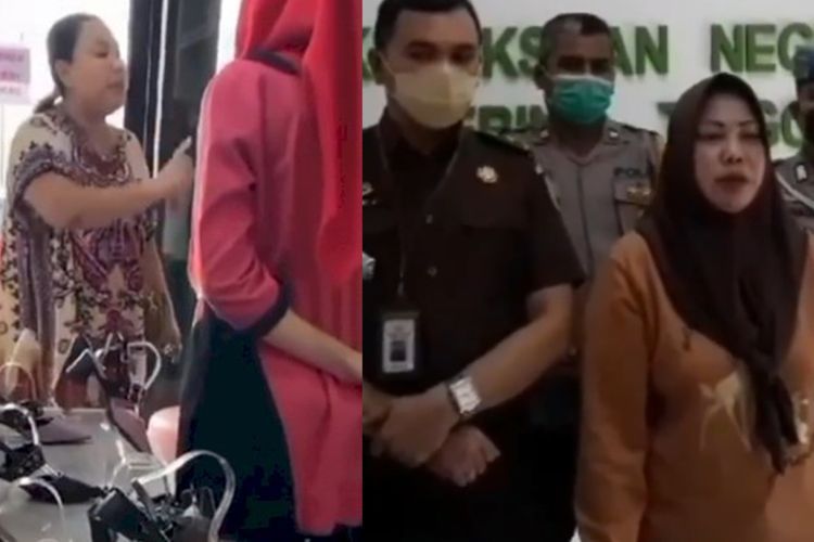 Usai Viral Ngaku Istri Kajari, Wanita Berdaster yang Ancam Karyawan Toko Minta Maaf