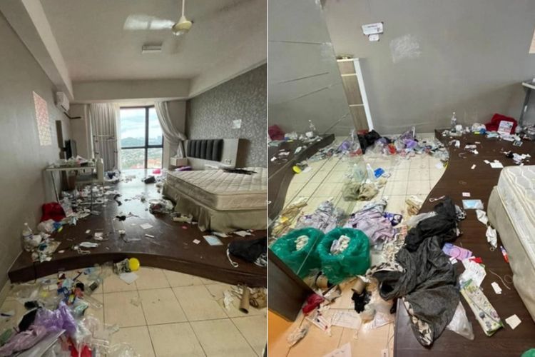 Jorok! Apartemen Ini Ditinggalkan oleh Penyewanya dengan Penuh Sampah dan Bau Busuk
