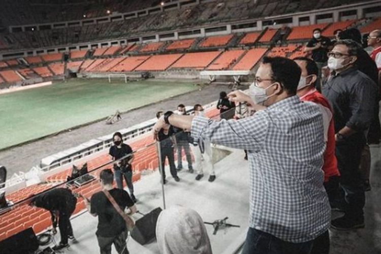 Anies Tonton Nidji Tampil Coba Sound System di JIS, Netizen: Giring Nangis Melihat Ini