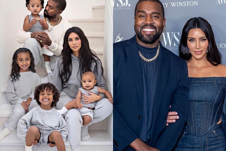 Kanye West Mendadak Unggah Foto Kim Kardashian dan Anak-anaknya, Isyaratkan Mau Rujuk?