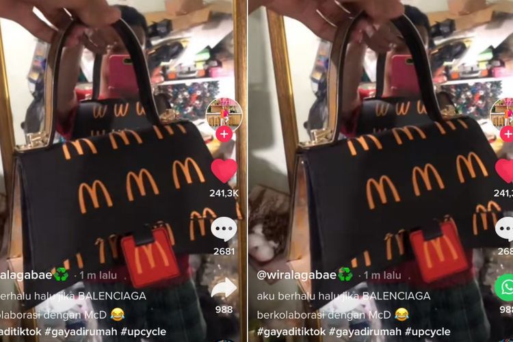 Kreatif! Pria Ini Sulap Paper Bag McDonald's Jadi Tas Mewah yang Punya Nilai Jual