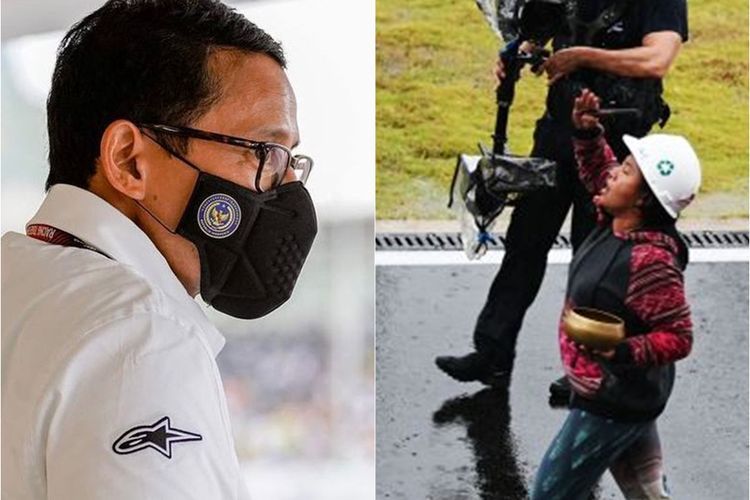 Viral, Aksi Pawang Hujan di MotoGP 2022, Sandiaga Uno: Itu Kearifan Lokal?