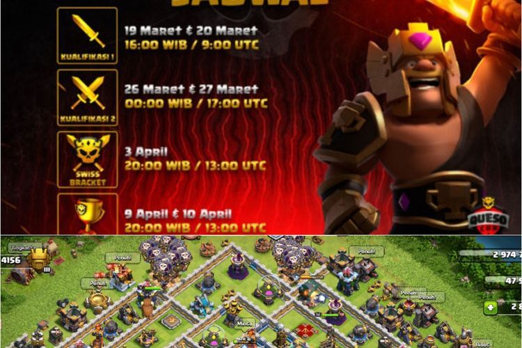 Kejuaraan E Sports Tawarkan Tiket Emas dan Uang Jutaan, ini Dia Clash of Clans
