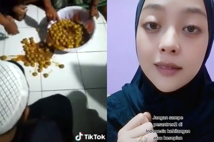 Sedih Lihat Makanan Disajikan di Lantai, Ukhti Ini Beberkan Kondisi Mondok di Pesantren