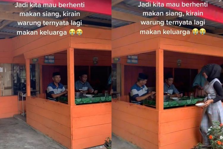 Ngakak! Keluarga Wanita Ini Ikutan Makan Siang di Rumah Warga karena Dikira Warung