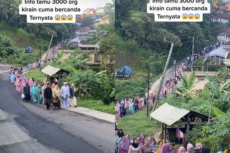 Viral, Pengantin Pria Bawa Rombongan Besan 3.000 Orang, Netizen Khawatir dengan Tim  Dapur