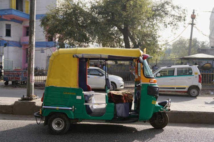 Unik, Sopir Bajaj di India Tambahkan Tanaman di Atap Kendaraannya agar Penumpang Adem
