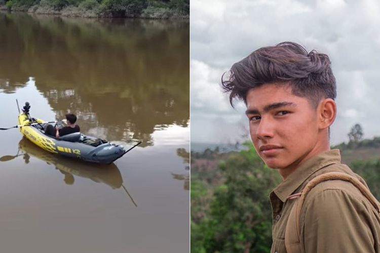 Aksi Berani Andrew Kalaweit Nyemplung ke Danau Buaya Kalimantan, Netizen: Keren!