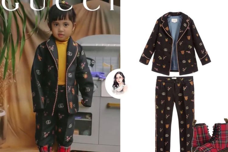 Ikuti Gucci Model Challenge, Ternyata Harga Baju Anak Rachel Vennya Bikin Insecure
