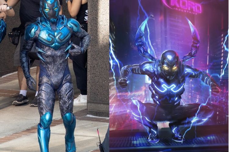 Kostum Blue Beetle Terungkap, Penampakan Superhero DC Terbaru Ini Buat Fans Girang