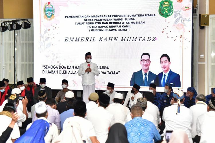 Gubernur Edy Rahmayadi Gelar Doa Bersama Wargi Sunda Sumut Untuk Eril: Semoga Ditemukan