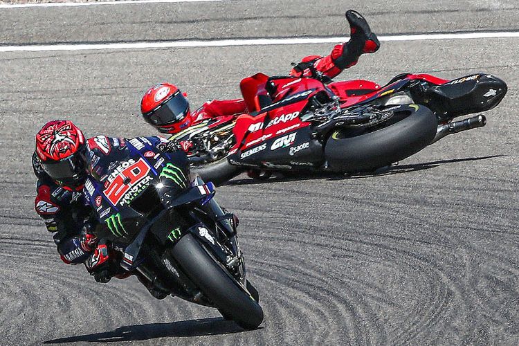 Francesco Bagnaia Emosi Terjatuh Saat MotoGP Jerman 2022