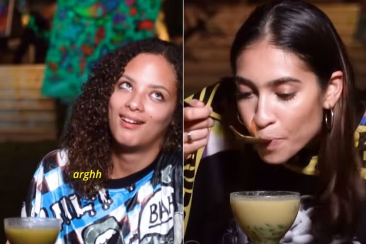 Awal Tak Percaya Nikmatnya Es Cendol, Bule Cantik Ini Berubah Pikiran: Seperti Tequila