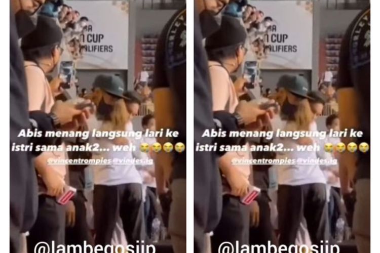 Momen Langka! Menang Bulu Tangkis Vincent Rompies Peluk Istri, Wajahnya Bikin Penasaran