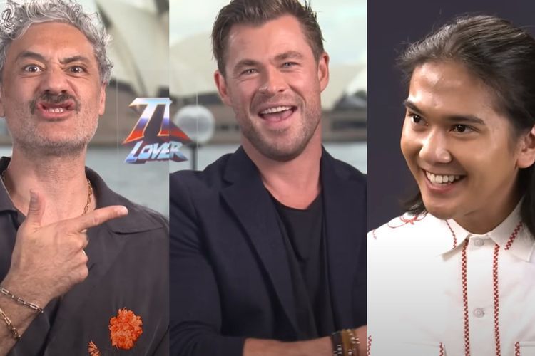 Chris Hemsworth Mahir Bahasa Indonesia saat Interview Bareng Iqbaal, Taika Waititi Kaget