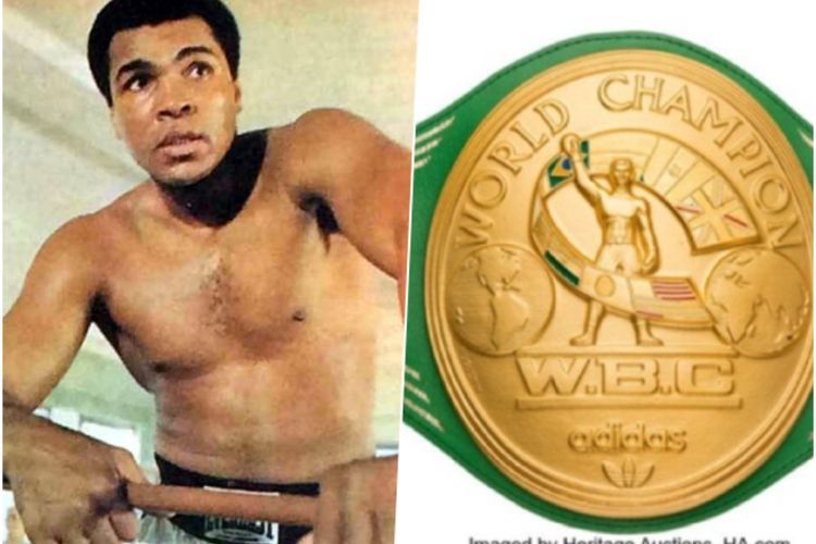 Sabuk Juara Legenda Tinju Muhammad di Laga Rumble in the Jungle Laku Rp92,5 Miliar