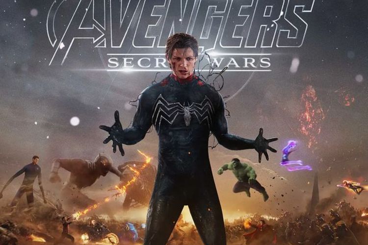Prediksi di 'Avengers: Secret Wars', Spider-Man Tom Holland Diselimuti Simbiote Venom 