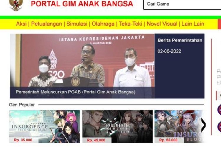 Viral Situs Portal Gim Anak Bangsa Buatan Pemerintah, Netizen Langsung Cap Jelek