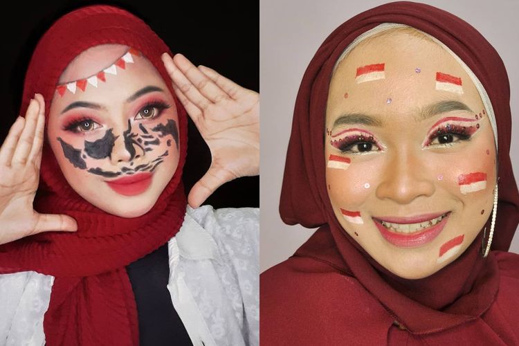 5 Contoh Make Up 17 Agustus Bertema Kemerdekaan Indonesia, Unik!