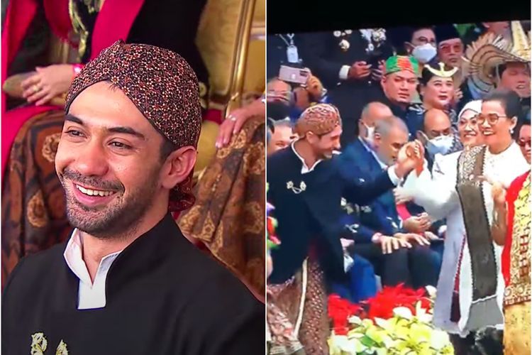 Momen Reza Rahadian Tarik Tangan Sri Mulyani Viral, Ajak Joget Koplo Bareng di Istana
