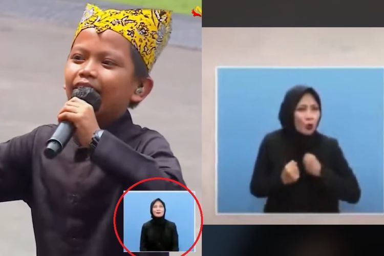 Viral Penerjemah Bahasa Isyarat TV Ikut Joget 'Ojo Dibandingke', Goyangannya Bikin Salfok