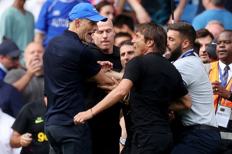 Ribut di Laga Chelsea vs Tottenham, Tuchel dan Conte Didenda Ratusan Juta Rupiah