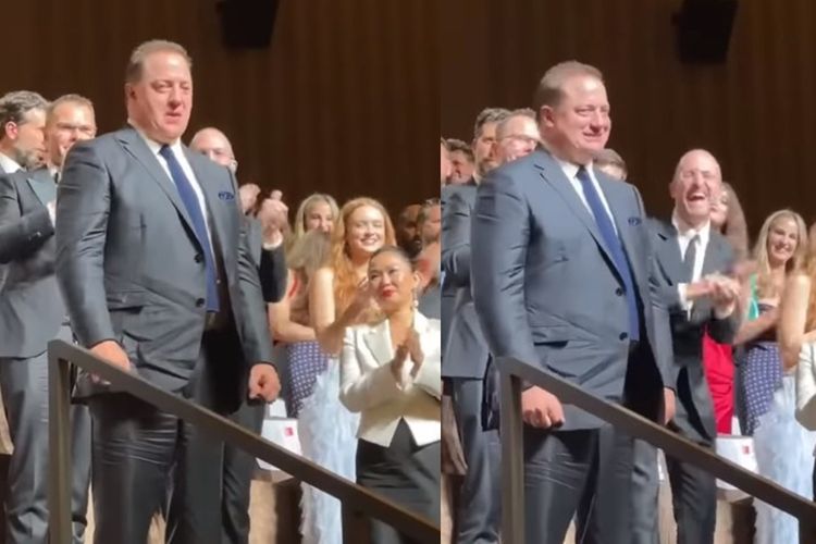 Aktor Brendan Fraser Nangis saat 'The Whale' Dapat Standing Ovation 6 Menit di Venice