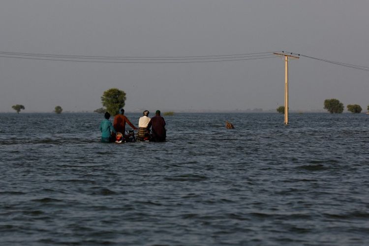 Banjir Bandang, Bagian Selatan Pakistan Tampak seperti Lautan Luas!