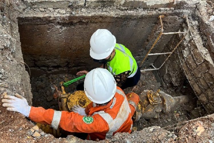 Pipa Air PAM Direlokasi karena Pembangunan MRT, Suplai Air di Wilayah Ini akan Terhenti