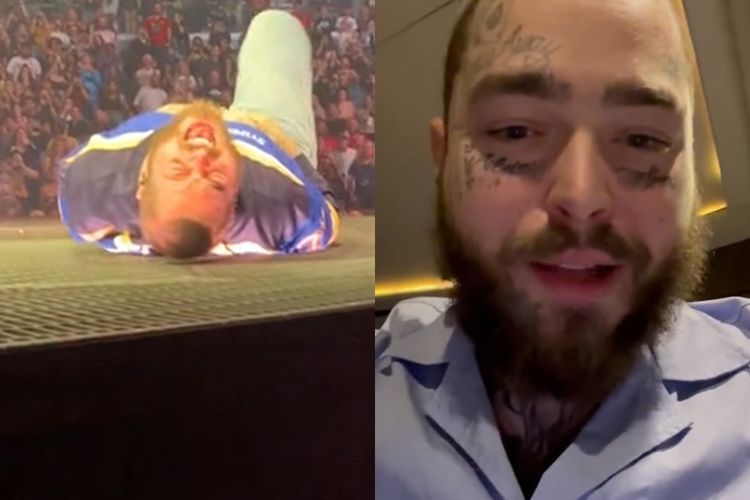 Post Malone Minta Maaf ke Fans Pasca Jatuh saat Konser, Janji Beri Penampilan Terbaik