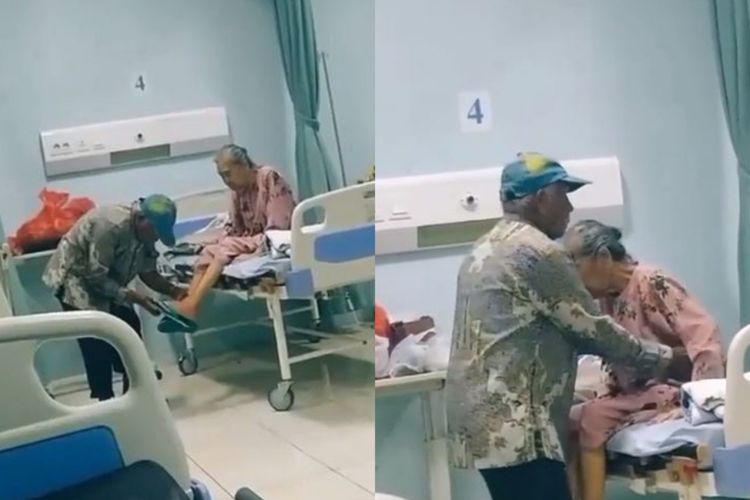 Kakek Ini Lakukan Hal Romantis pada Istrinya, Publik Jadi Baper Pengen Punya Hubungan Awet