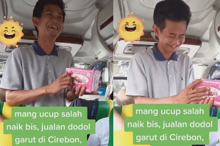 Momen Kocak Pedagang Dodol di Bus, Canggung saat Tahu Penumpangnya dari Garut: Kumaha Ie?